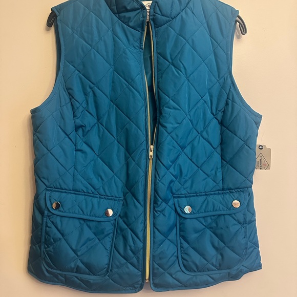 St. John's Bay Jackets & Blazers - St. John's Bay Blue Quilted Vest NWT